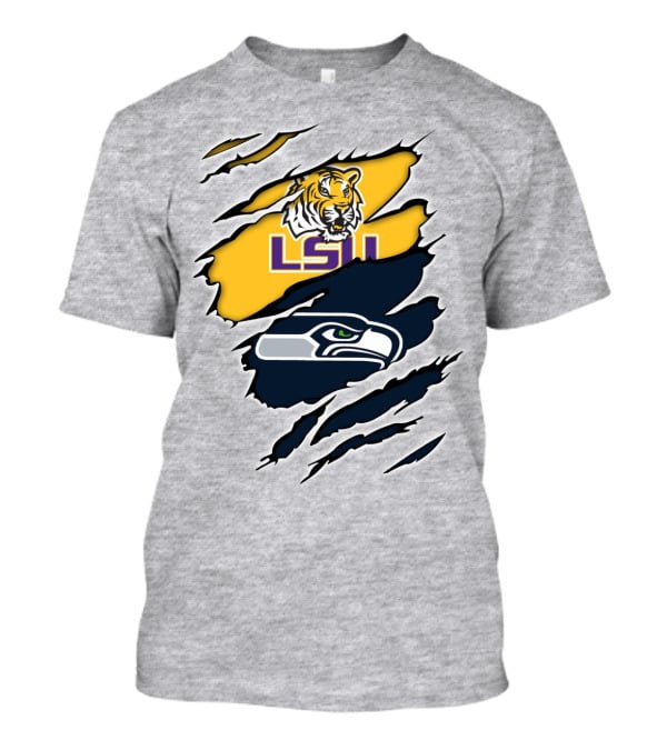 LSU Seahawks Tiger Claw Rips T-Shirt