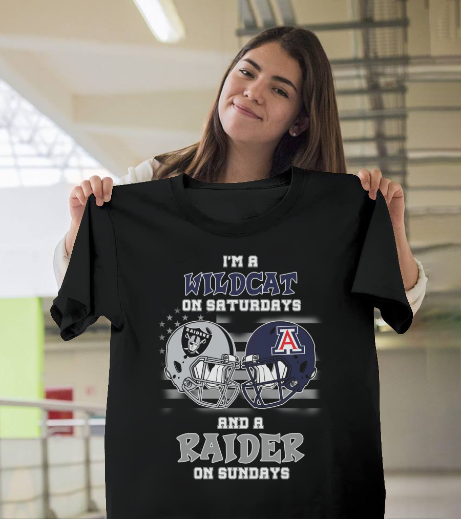 I'm a Wildcat on Saturdays and a Raider on Sundays T-Shirt