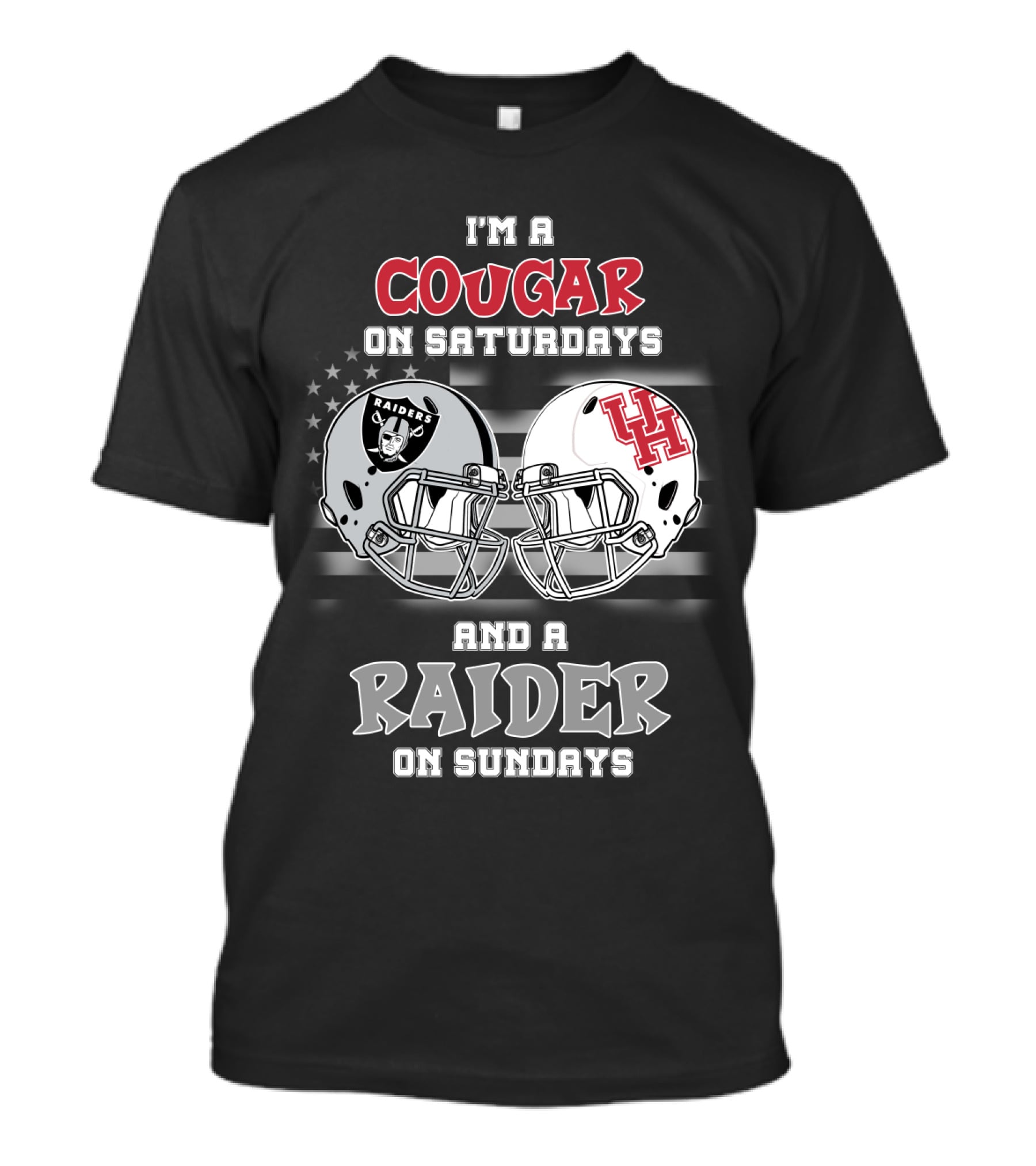 I'm A Cougar On Saturdays And A Raider On Sundays T-Shirt