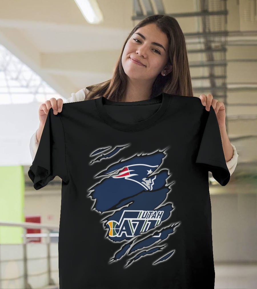 New England Patriots Utah Jazz Rip T-Shirt
