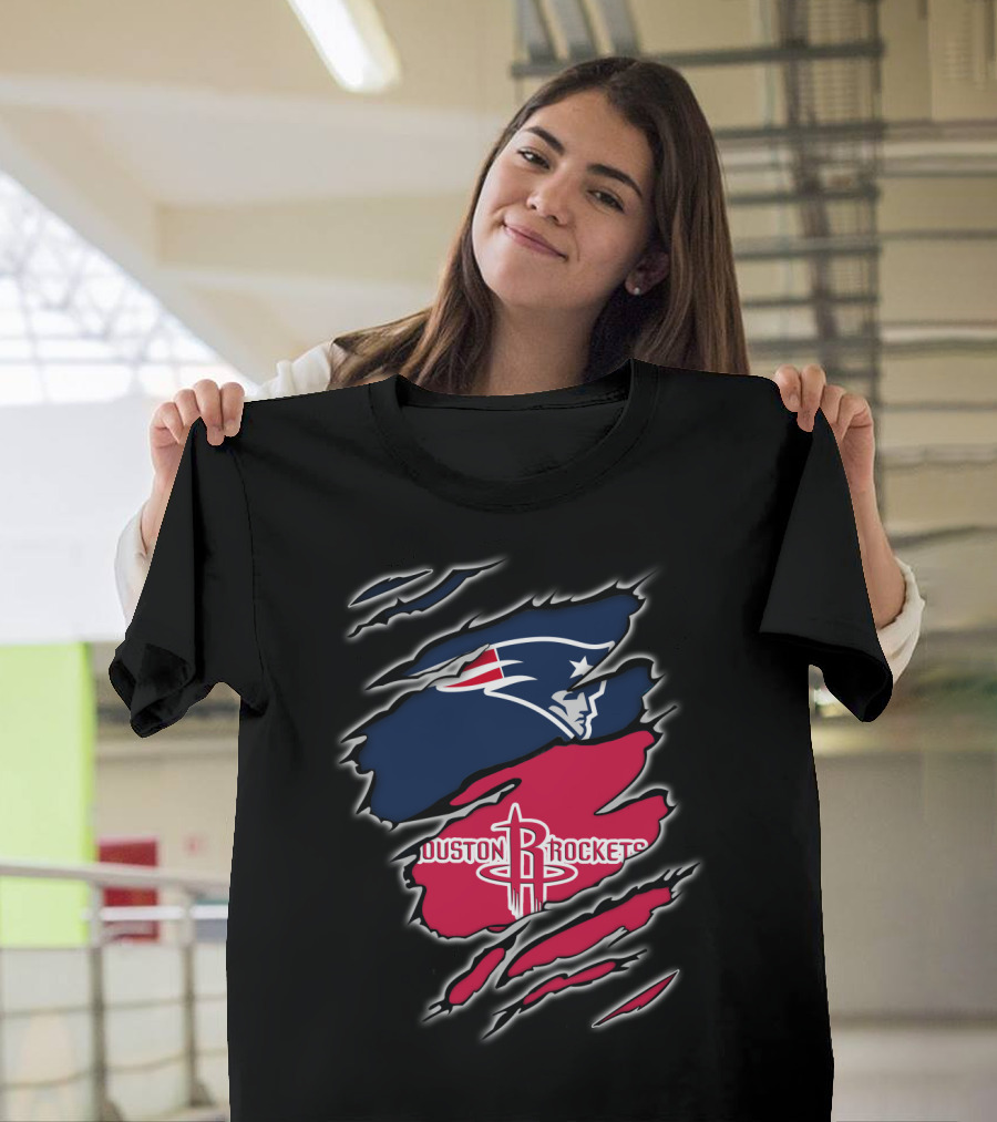 New England Patriots Houston Rockets Combo T-Shirt