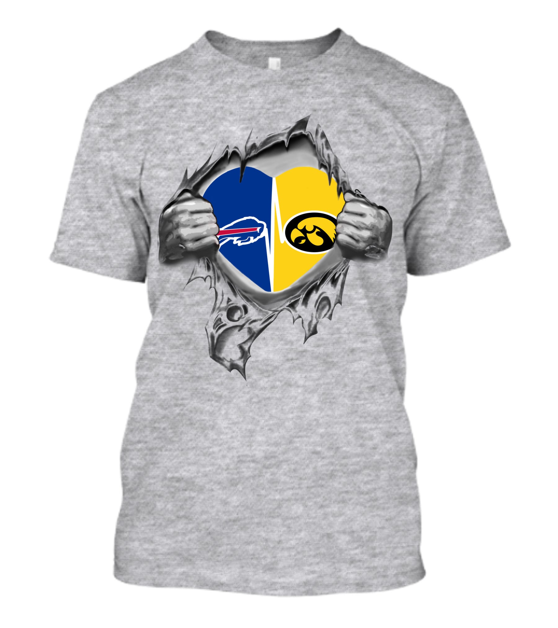 Hawkeyes Bills Heartbeat Fusion T-Shirt