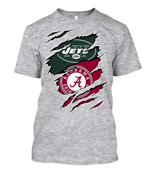 Jets Alabama Crimson Tide Crossover T-Shirt
