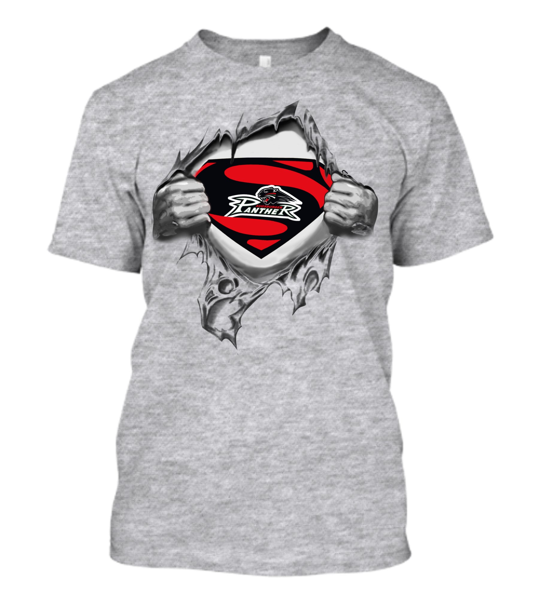 Augsburger Panther Superman Logo Mashup T-Shirt