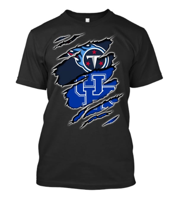 Tennessee Titans Uk Wildcats Mashup T-Shirt