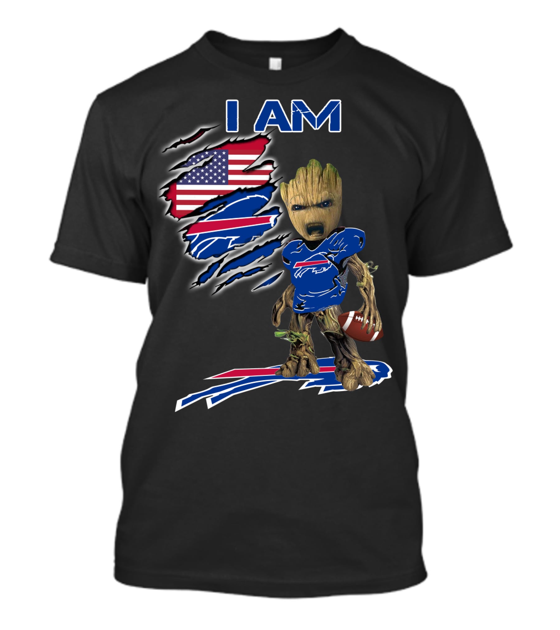 I Am Groot Buffalo Bills Usa Football Fan T-Shirt