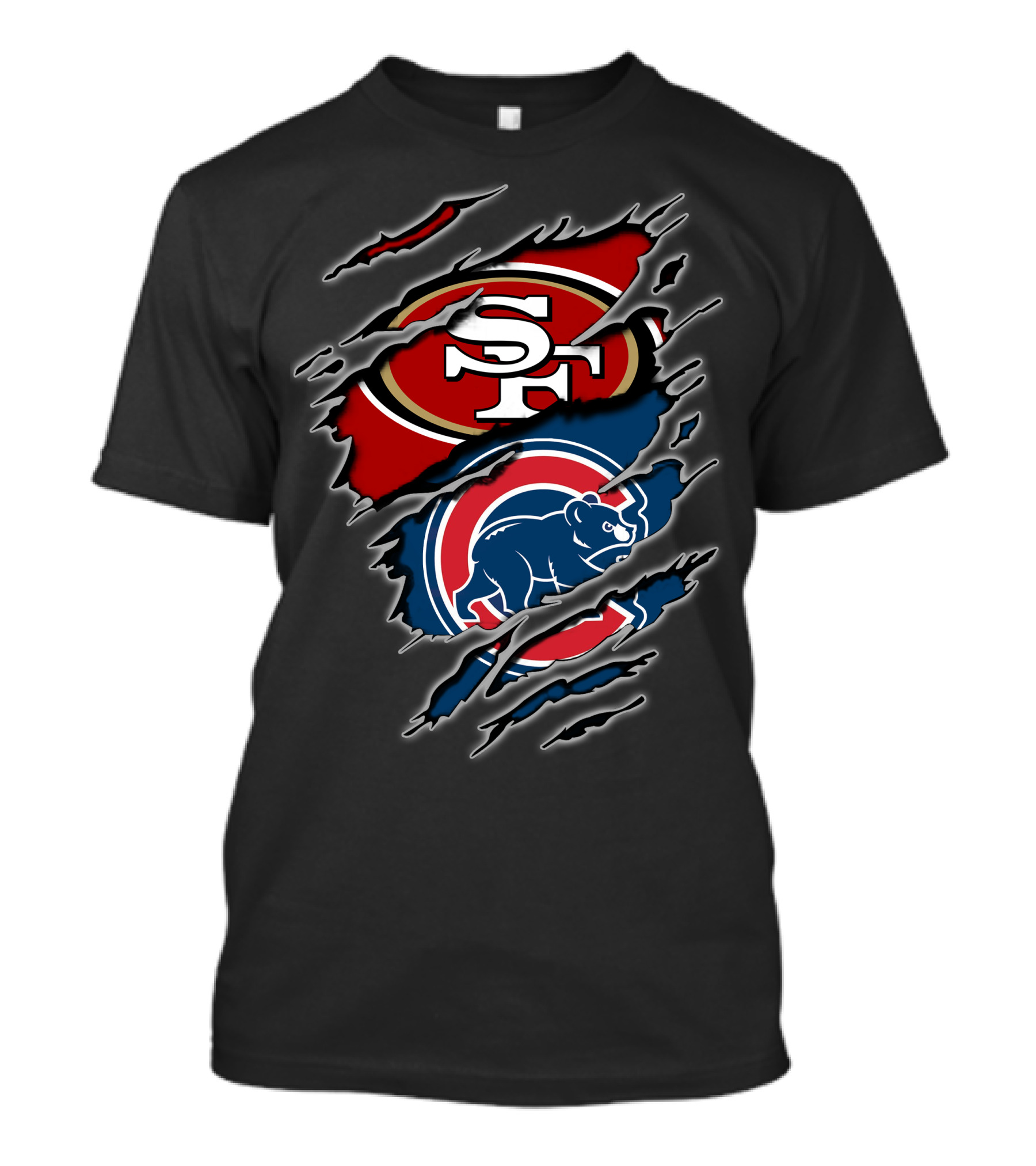 49ers Cubs Sf And Chicago Logos T-Shirt