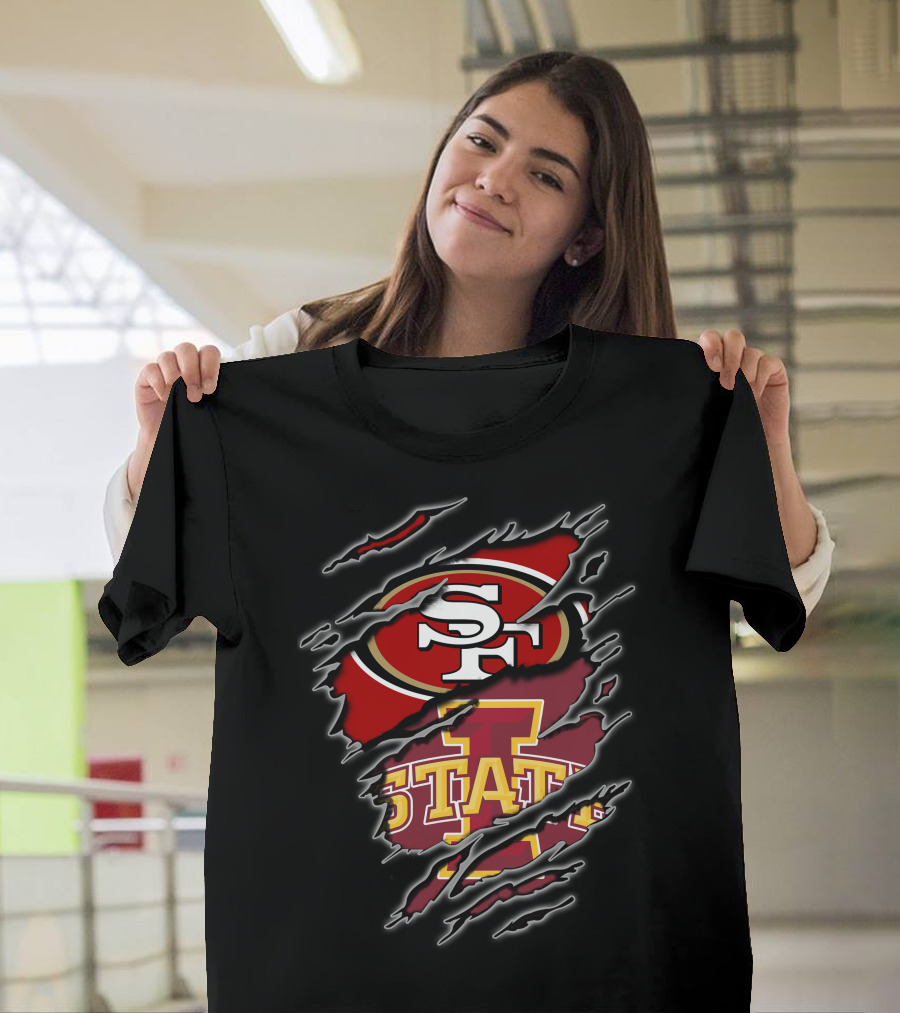 Sf 49ers Iowa State Cyclones Combination T-Shirt