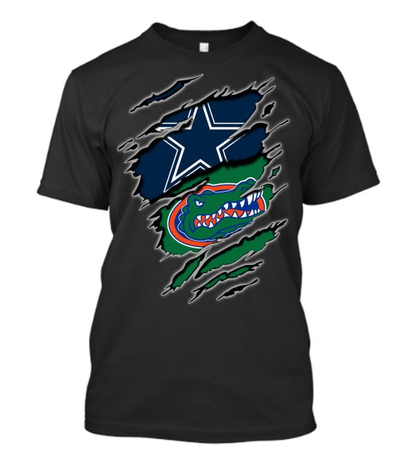 Cowboys Star Ripping Through Gators T-Shirt