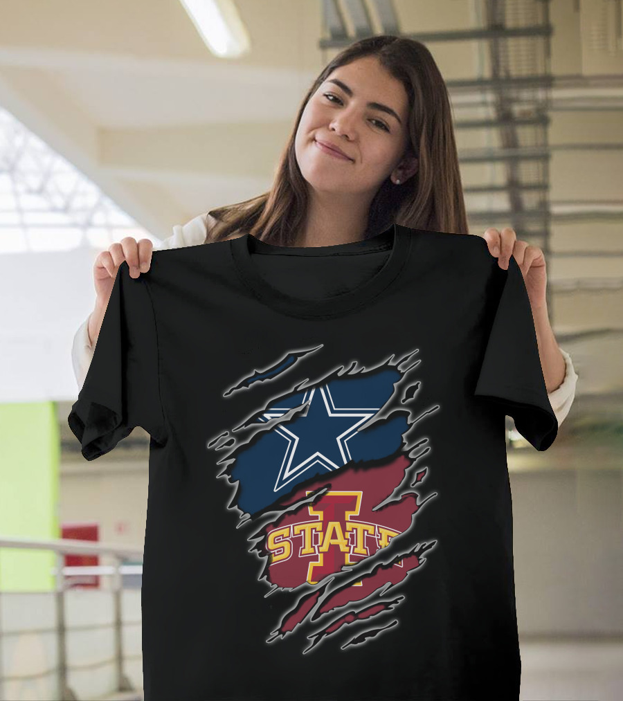 Iowa State Cowboys Star Logo Texas Football T-Shirt