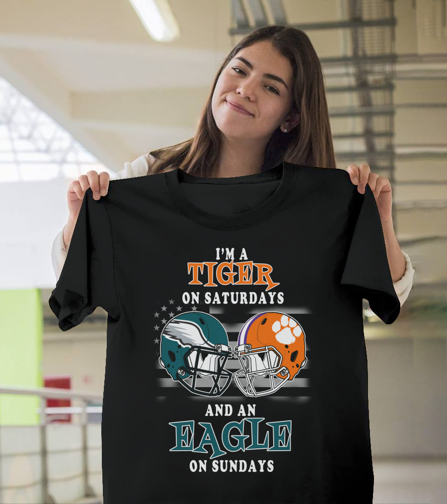 I'm a Tiger on Saturdays and an Eagle on Sundays T-Shirt