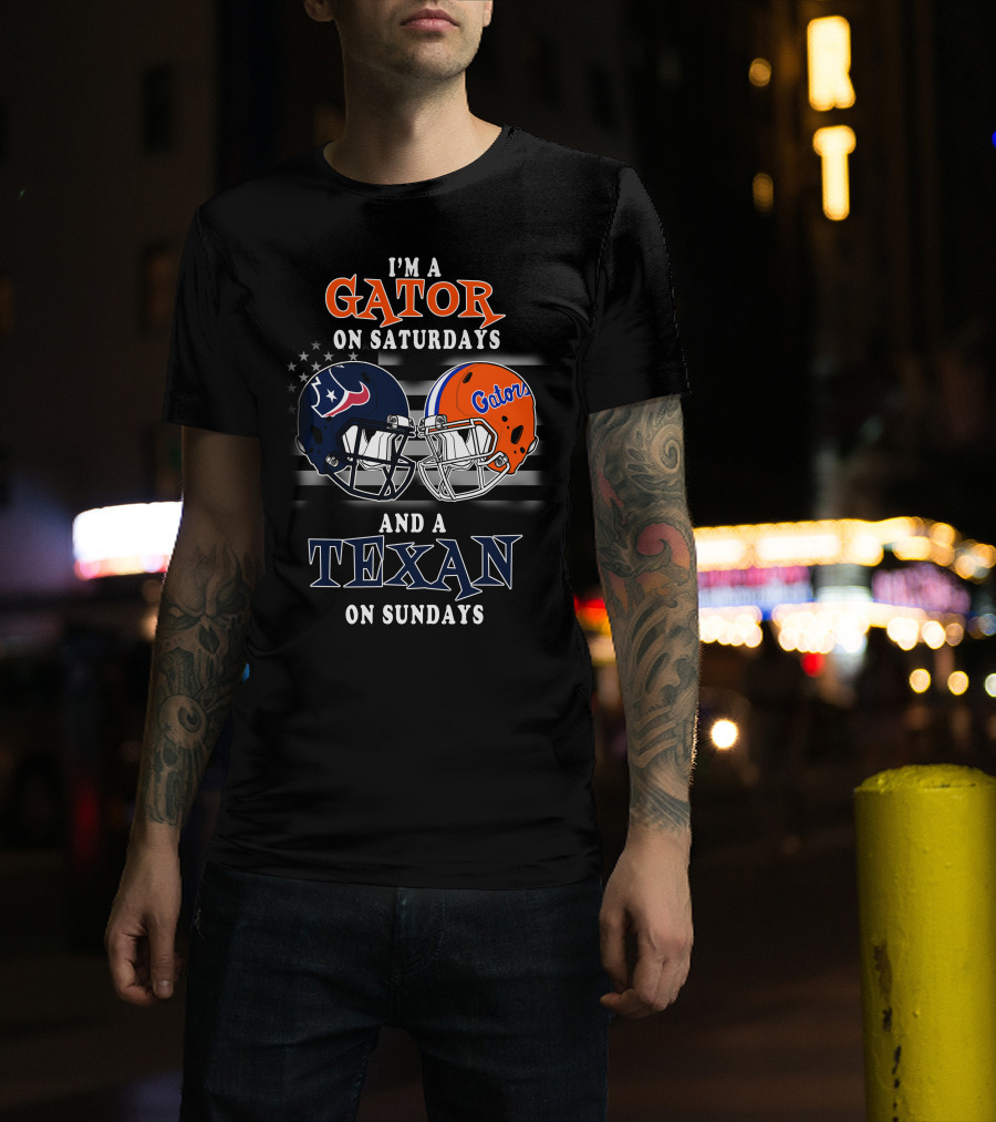 I'm A Gator On Saturdays And A Texan On Sundays T-Shirt