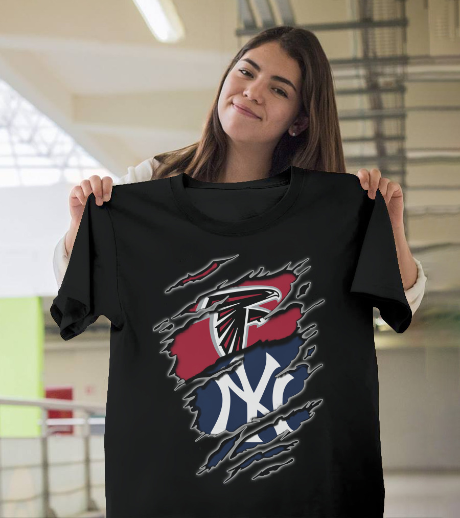 Falcons Yankees Logo Fusion T-Shirt