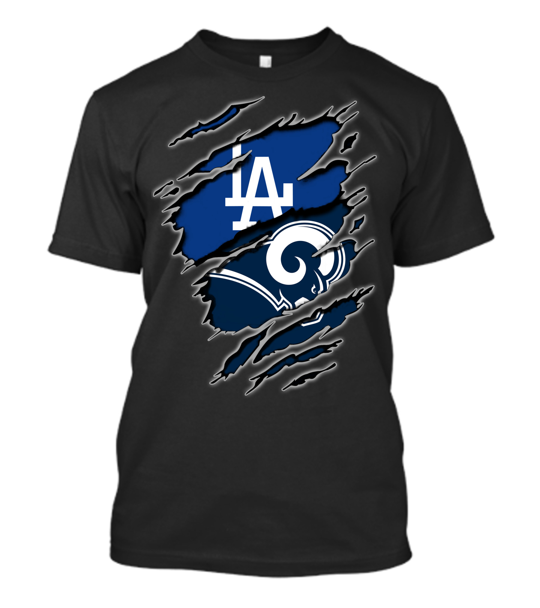 LA Dodgers Rams Logo Mashup T-Shirt