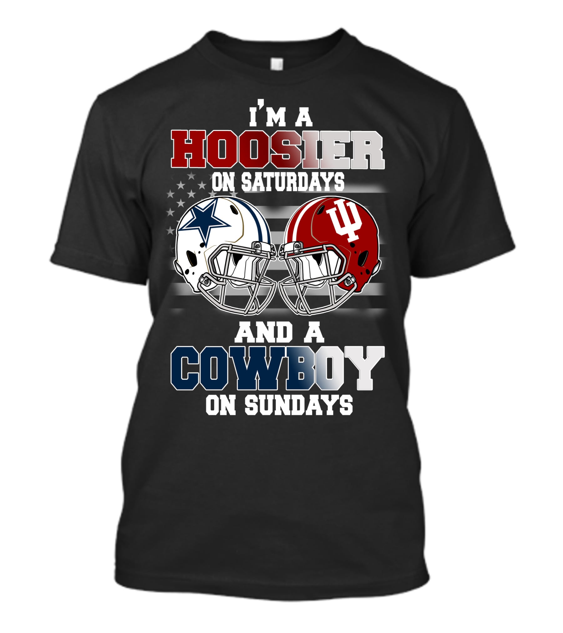 I'm A Hoosier On Saturdays And A Cowboy On Sundays T-Shirt