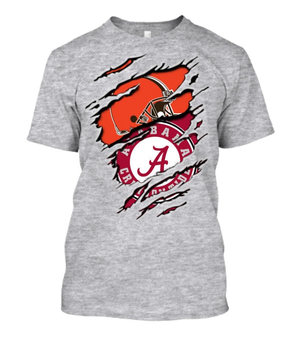 Cleveland Browns Alabama Crimson Tide Fan T-Shirt