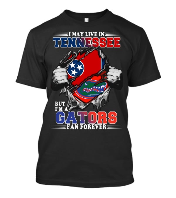 Tennessee Living Gators Fan Forever Gators-Tennessee T-Shirt