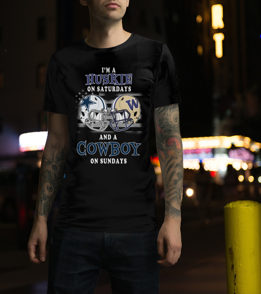 I'm A Husky On Saturdays And A Cowboy On Sundays T-Shirt