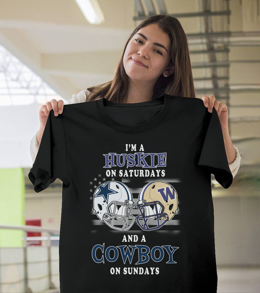 I'm A Husky On Saturdays And A Cowboy On Sundays T-Shirt