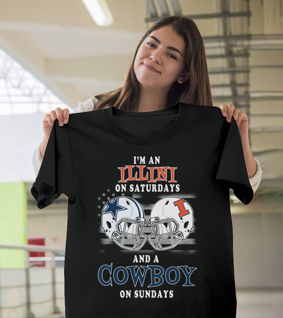 I'm An Illini On Saturdays And A Cowboy On Sundays T-Shirt