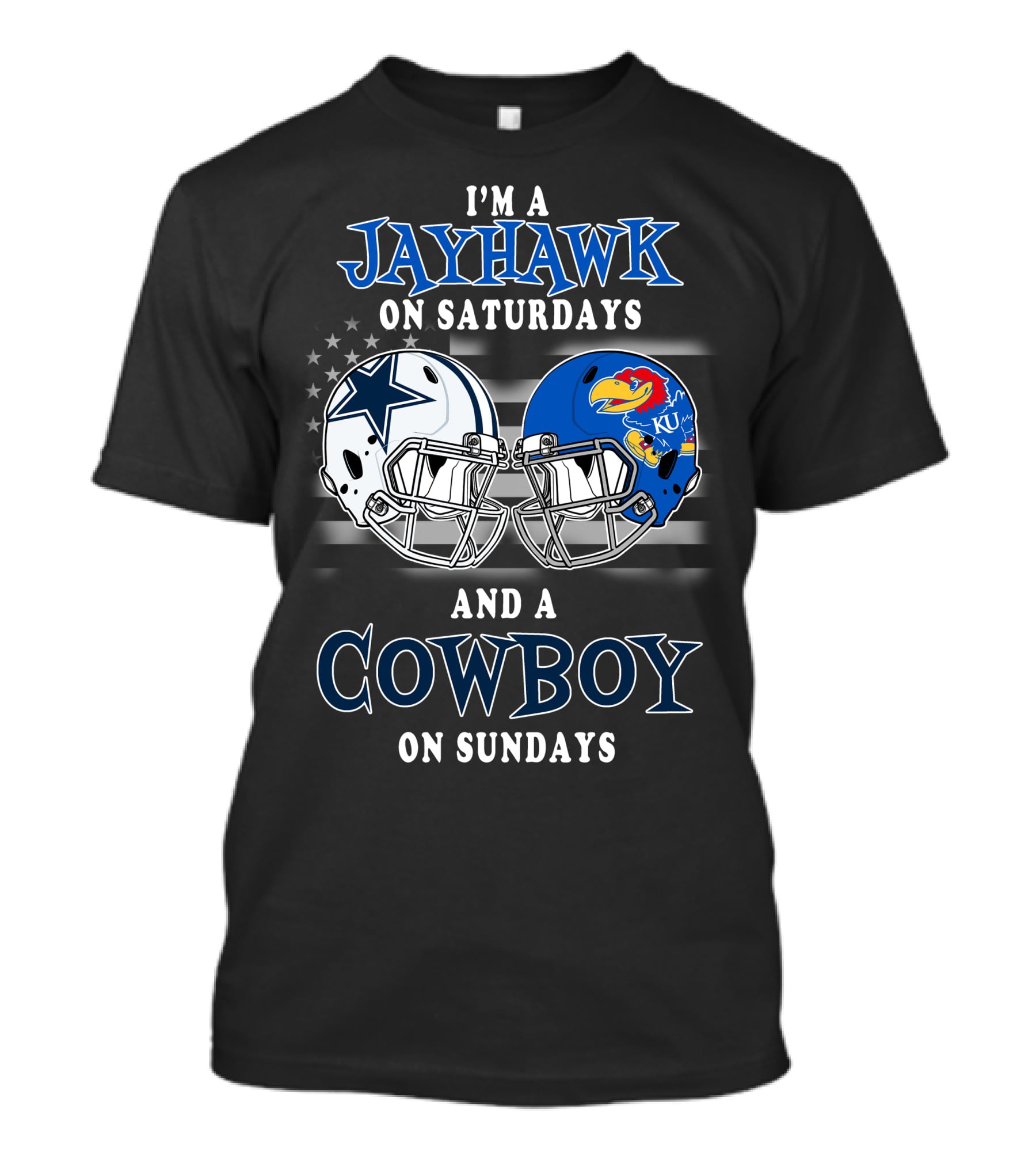 I'm A Jayhawk On Saturdays And A Cowboy On Sundays T-Shirt