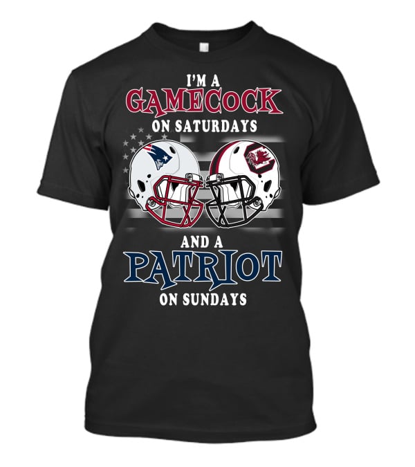 I'm A Gamecock On Saturdays And A Patriot On Sundays T-Shirt