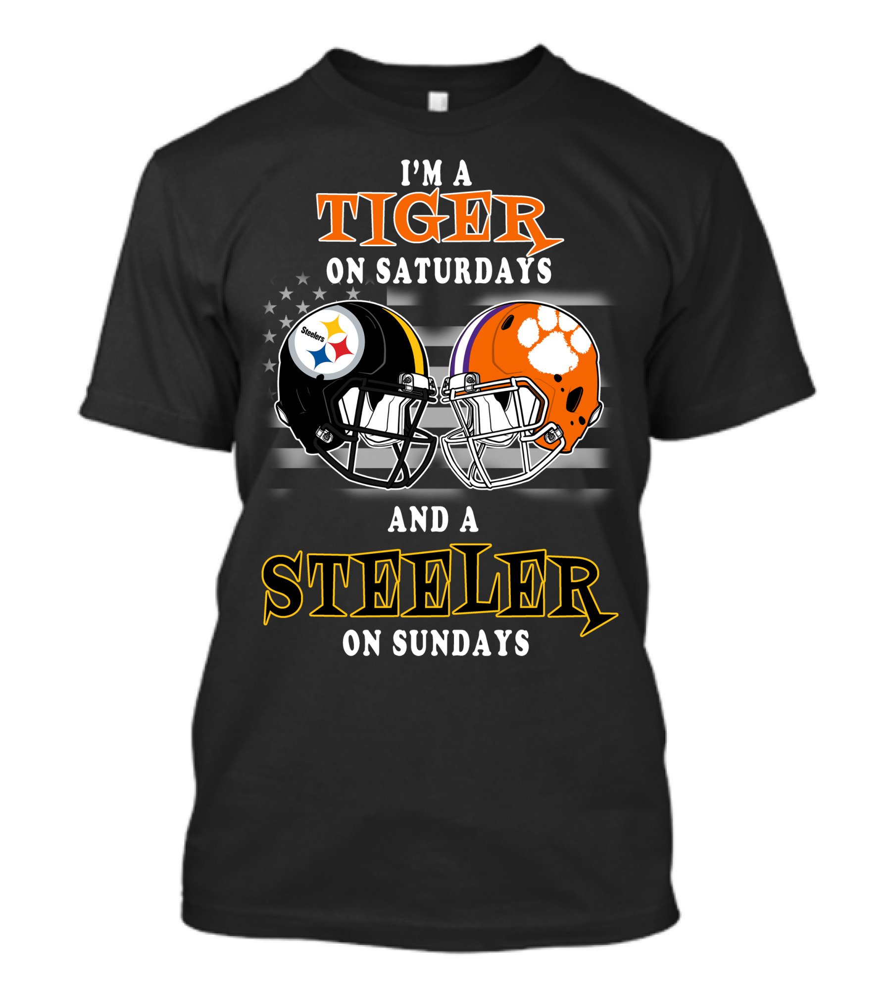 I'm A Tiger On Saturdays And A Steeler On Sundays T-Shirt