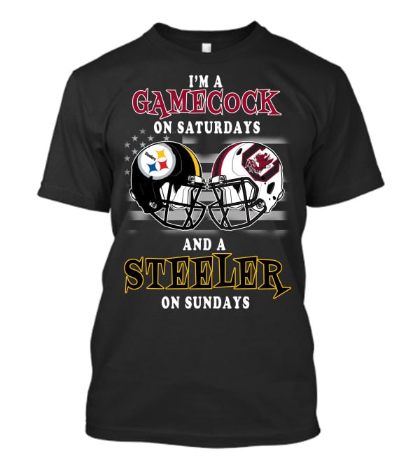 I'm A Gamecock On Saturdays And A Steeler On Sundays T-Shirt