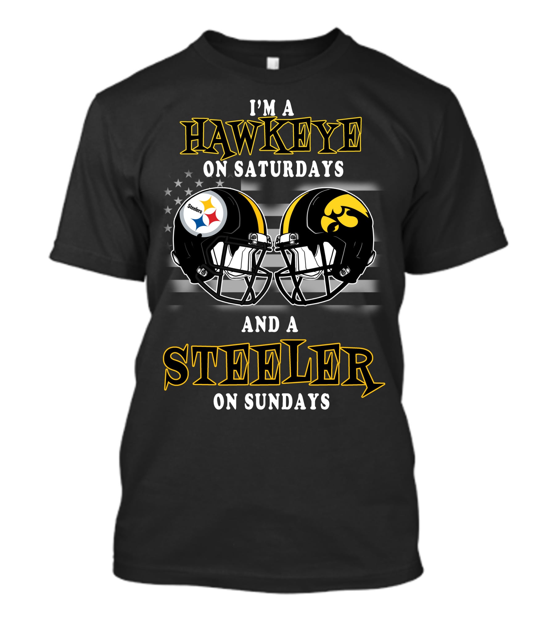 I’m A Hawkeye On Saturdays And A Steeler On Sundays T-Shirt