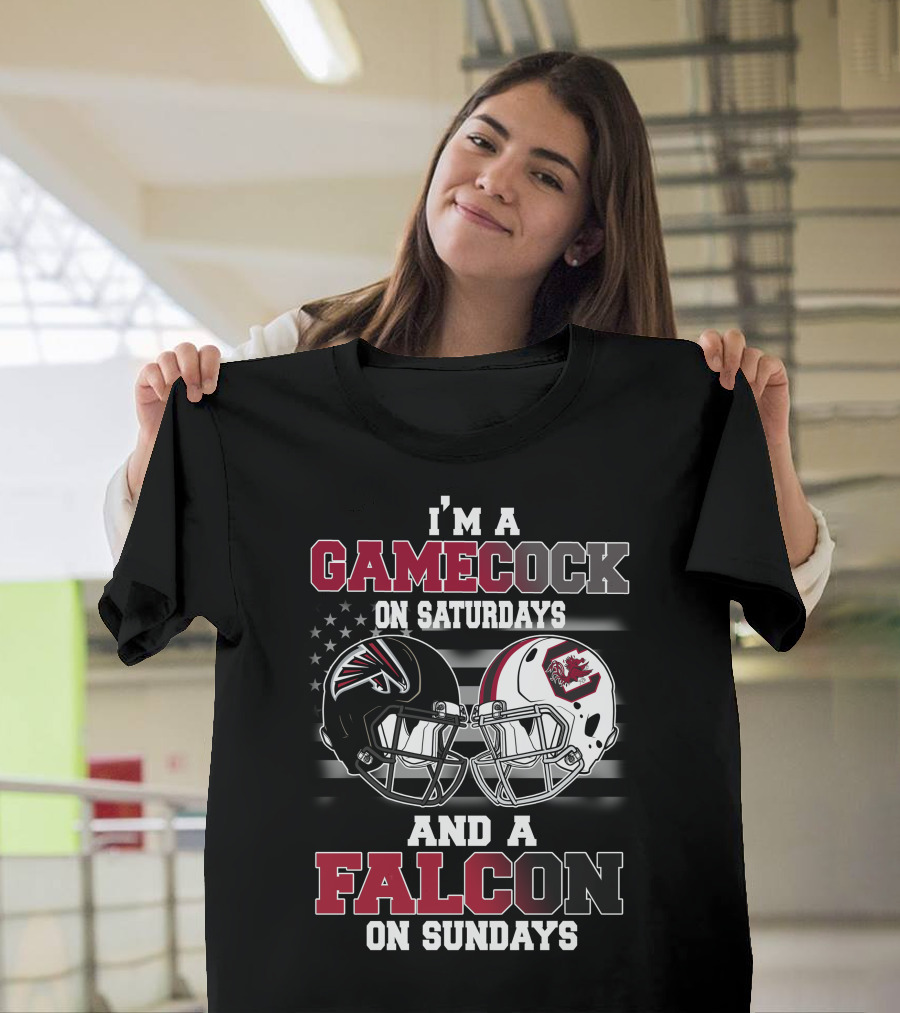 I'm A Gamecock On Saturdays And A Falcon On Sundays T-Shirt