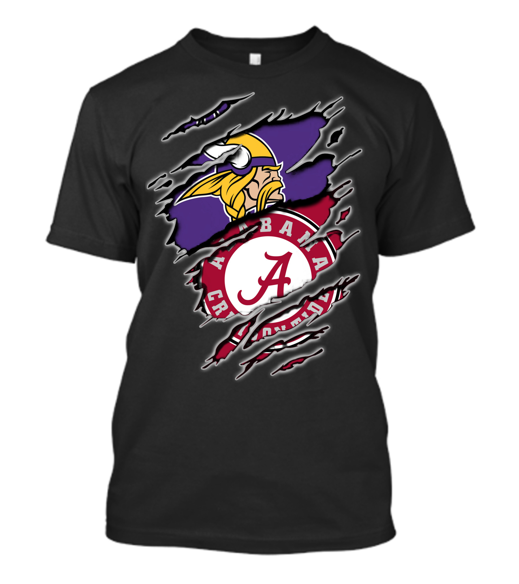 Alabama Crimson Tide Vikings Crossover T-Shirt