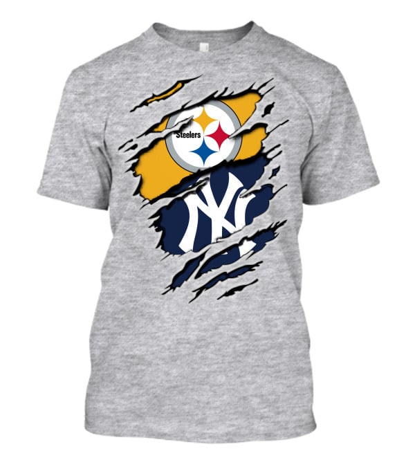 Steelers Yankees Dual Logo Fusion T-Shirt
