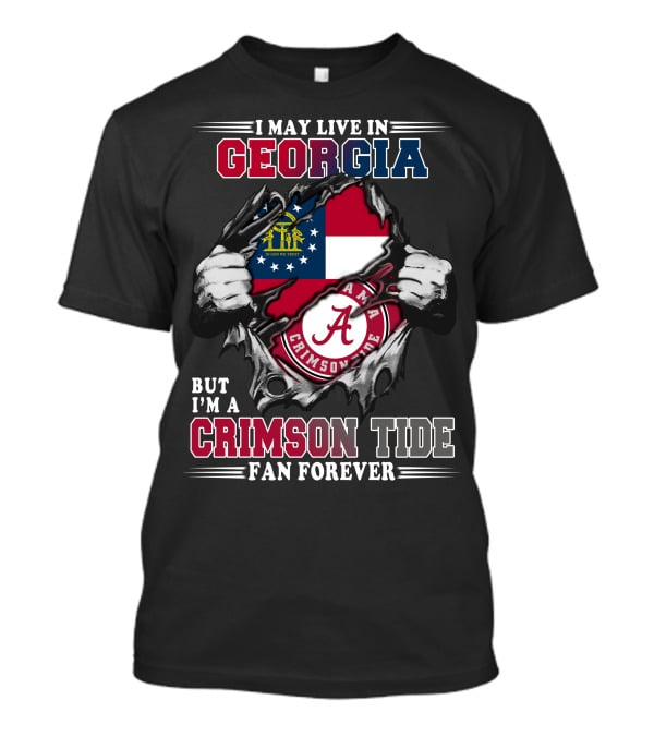 Georgia Alabama Crimson Tide Fan Forever T-Shirt