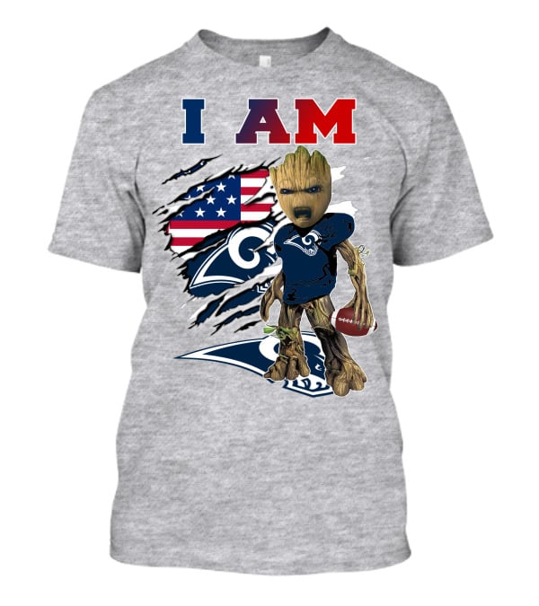 I Am Rams American Football Character Blend T-Shirt