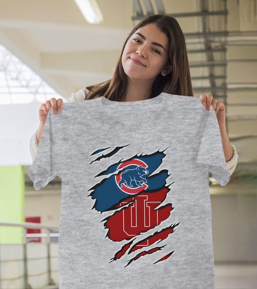 Chicago Cubs Indiana Hoosiers Collaboration T-Shirt