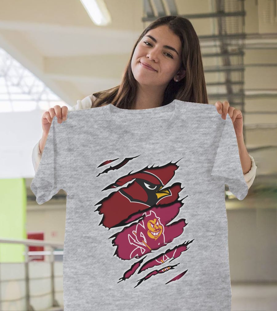 Cardinals Arizona Sun Devils Claw Mark T-Shirt