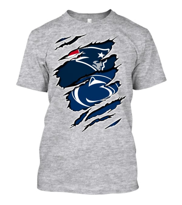 New England Patriots Penn State Nittany Lions Crossover Fan T-Shirt