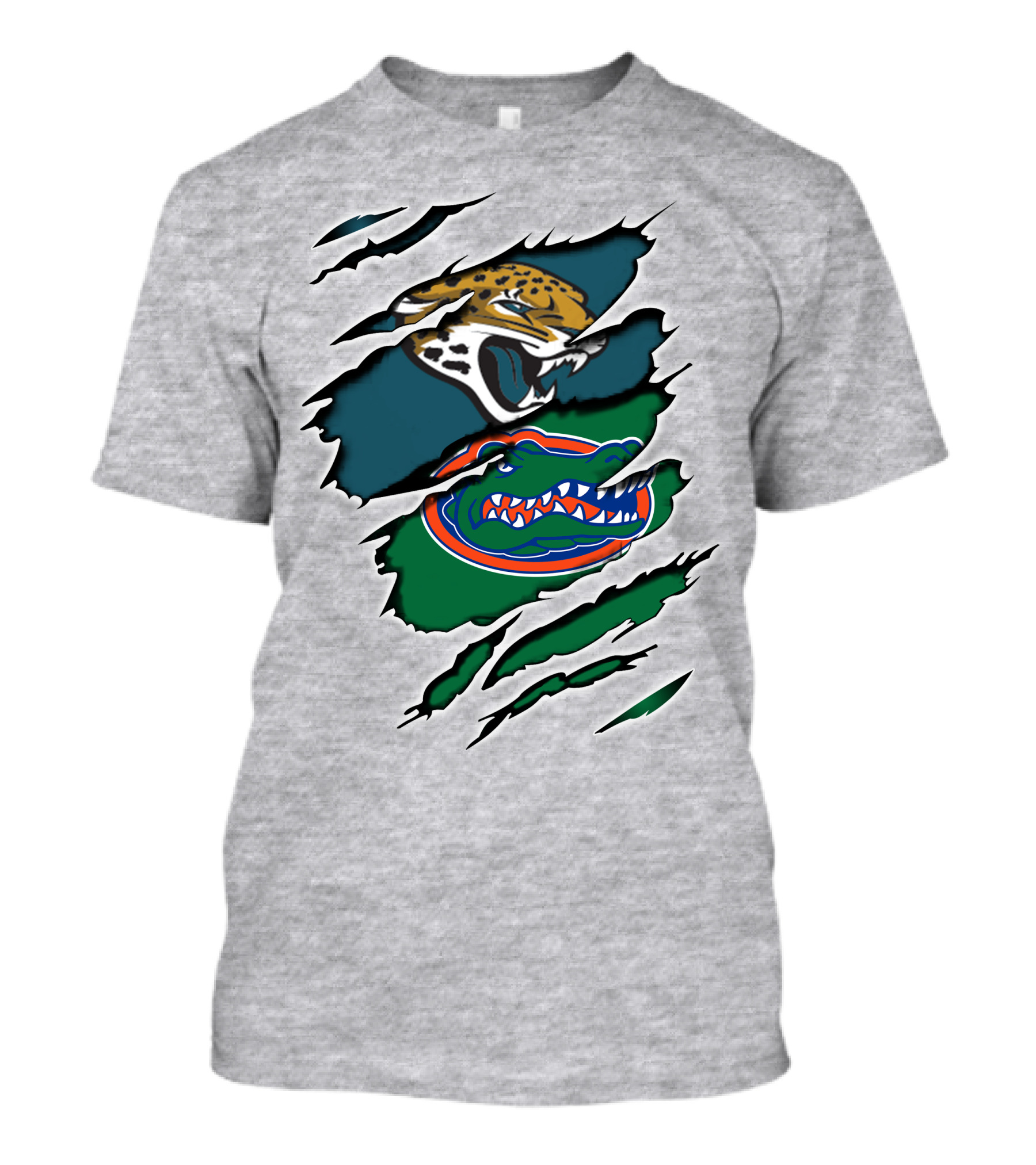 Jaguars Gators Football Logo Scratch T-Shirt