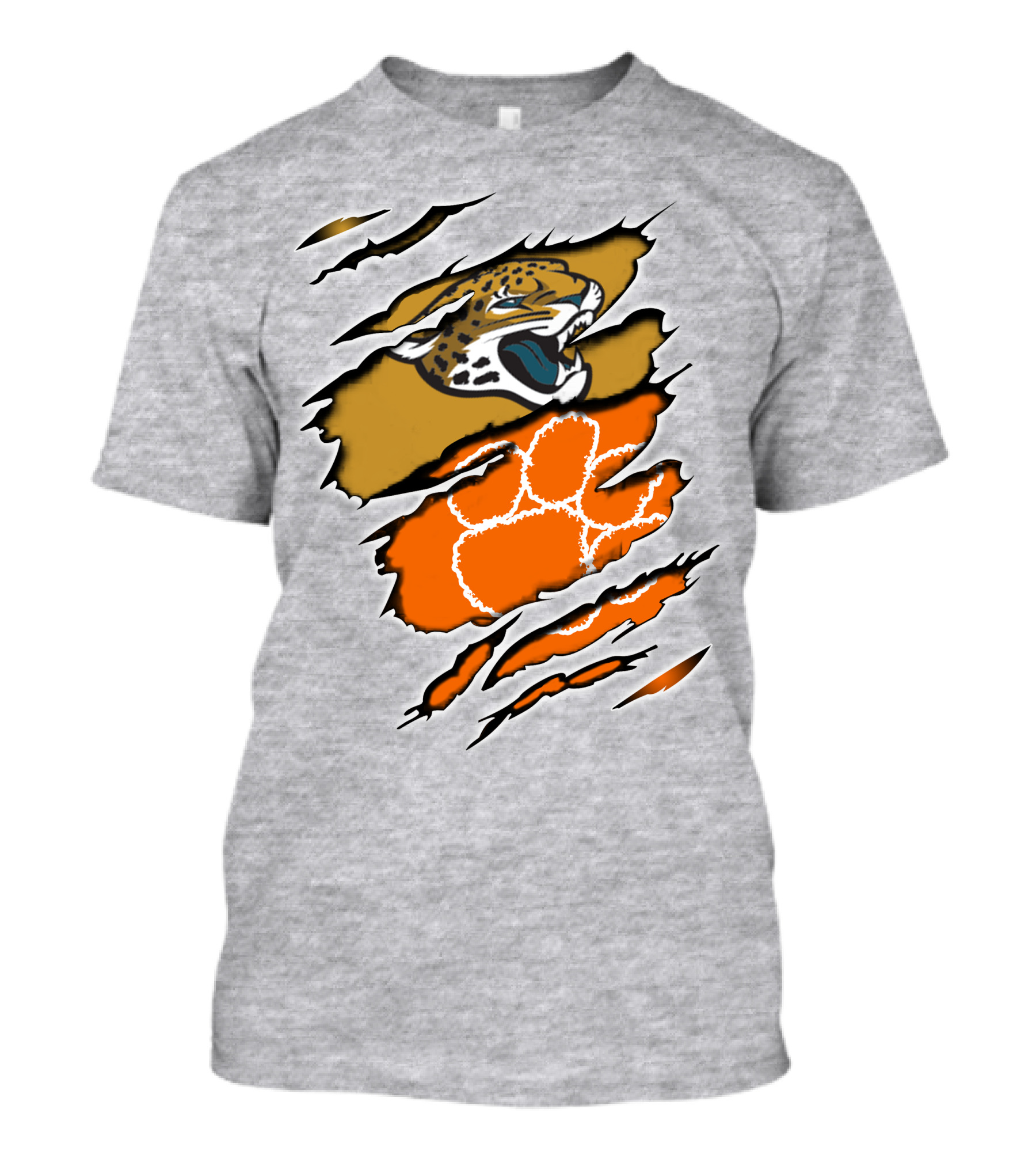 Jaguars Clemson Paw Scratch T-Shirt