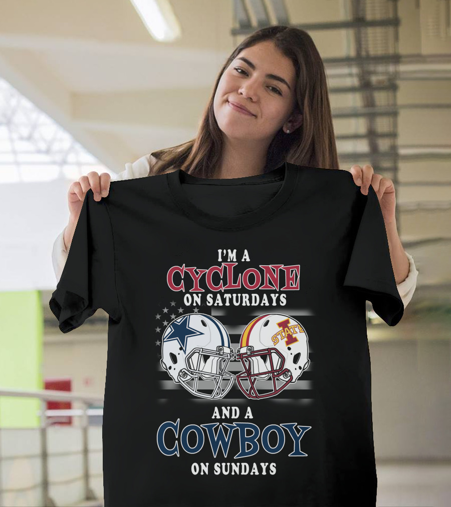I'm A Cyclone On Saturdays And A Cowboy On Sundays T-Shirt