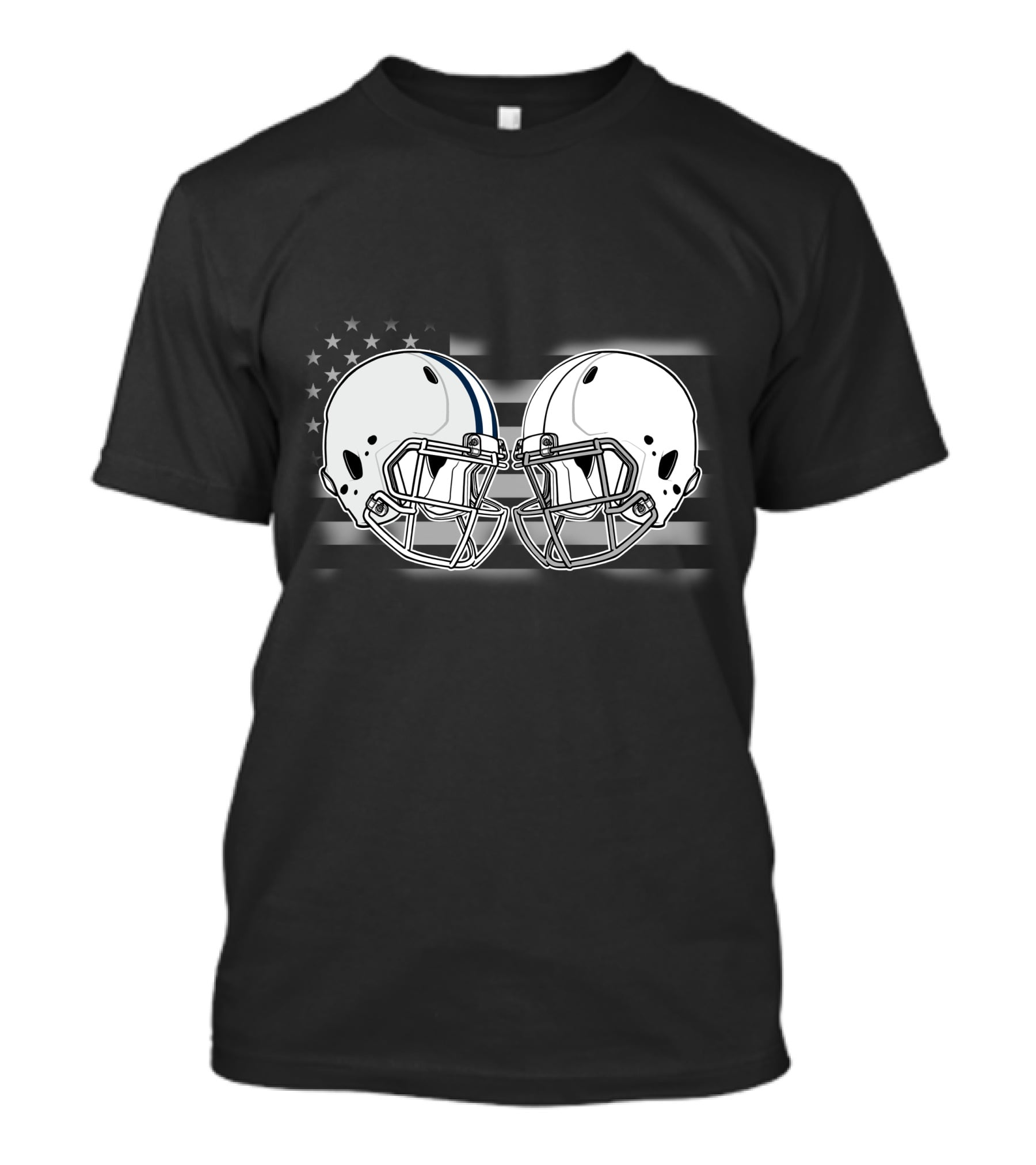 Cow Aggies Football Helmets American Flag T-Shirt