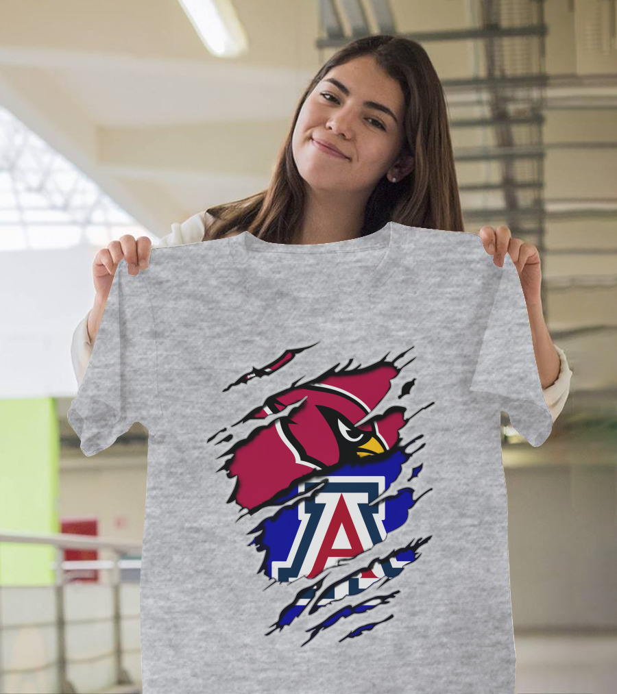 Arizona Cardinals Wildcat Claw Mashup T-Shirt