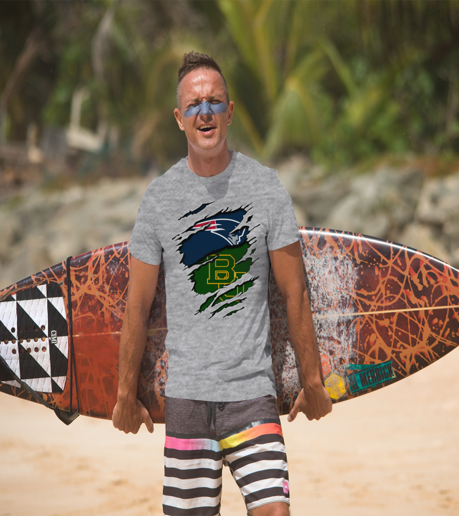 Patriots Baylor BU Logo Mashup T-Shirt