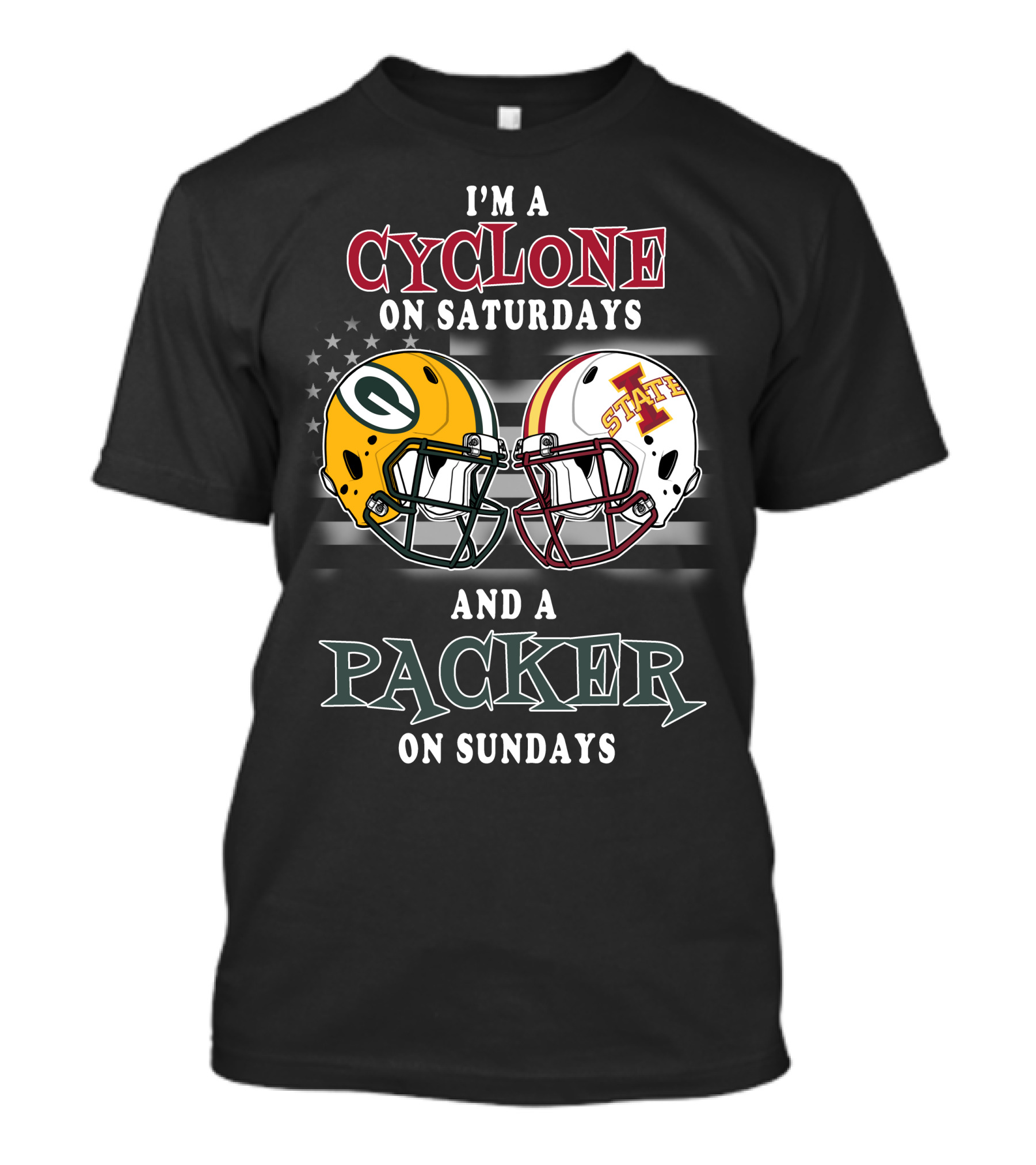 I'm A Cyclone On Saturdays And A Packer On Sundays T-Shirt