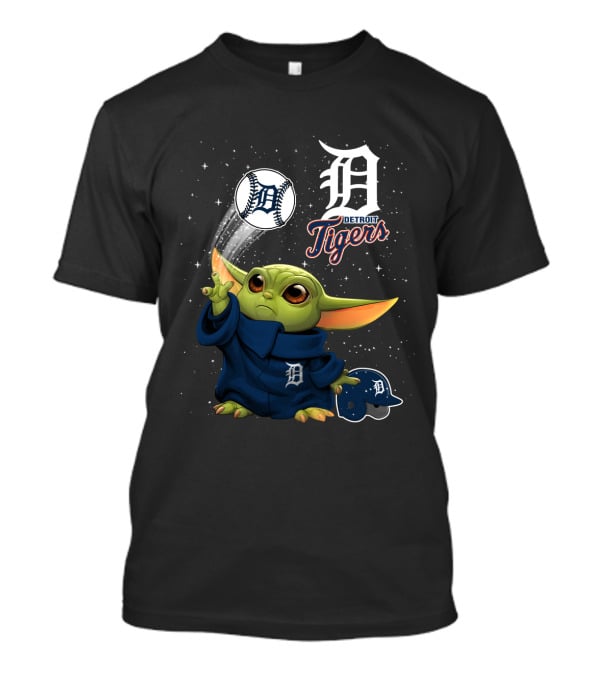 Baby Yoda Detroit Tigers Baseball Magic T-Shirt