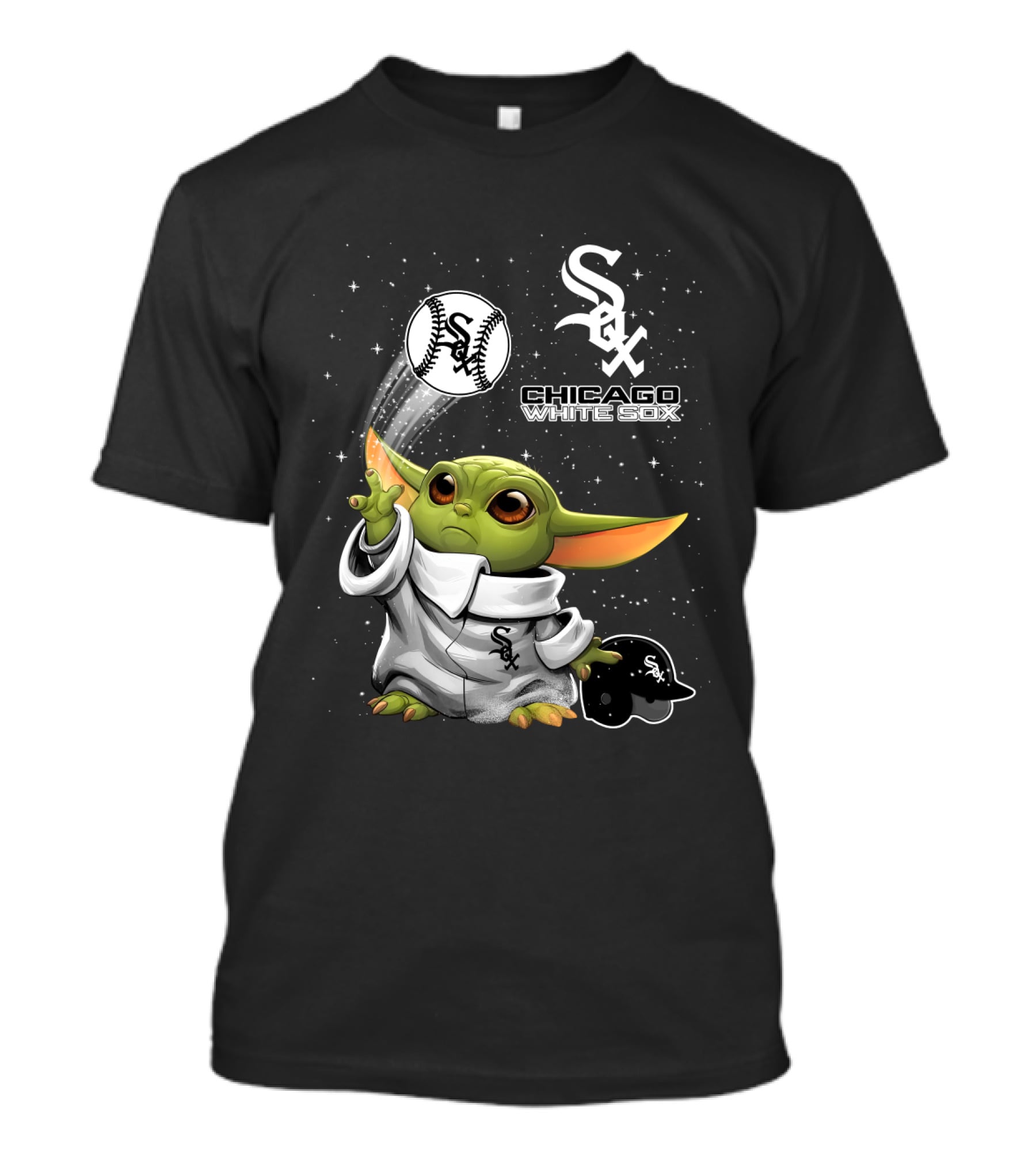 Chicago White Sox Star Wars Character Baseball Skills With Team T-Shirt