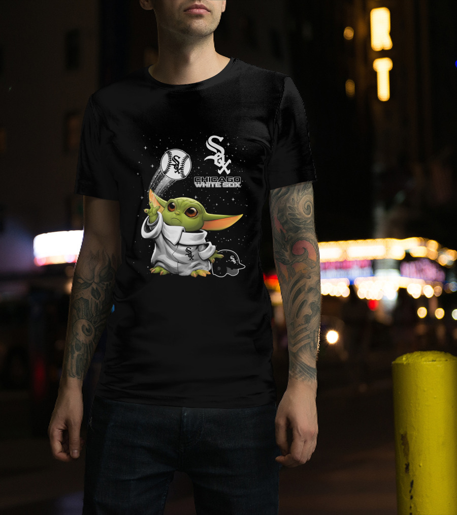 Chicago White Sox Star Wars Character Baseball Skills With Team T-Shirt