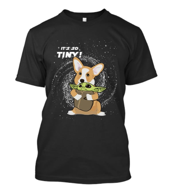 It's So Tiny Baby Yoda Corgi Hug T-Shirt