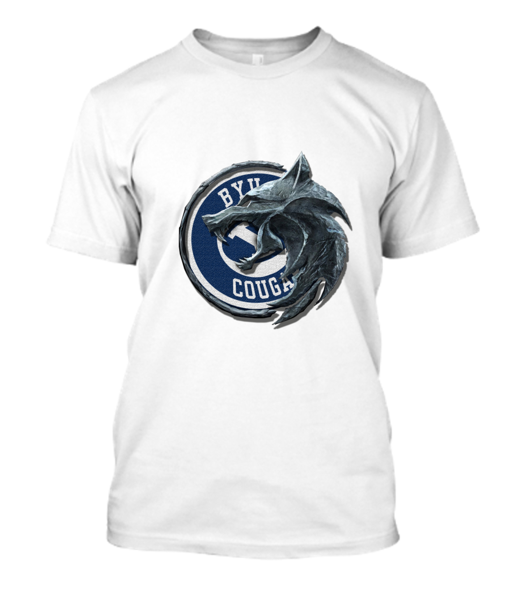 Byu Cougars Wolf Overlay Cht1Twnc2003 T-Shirt