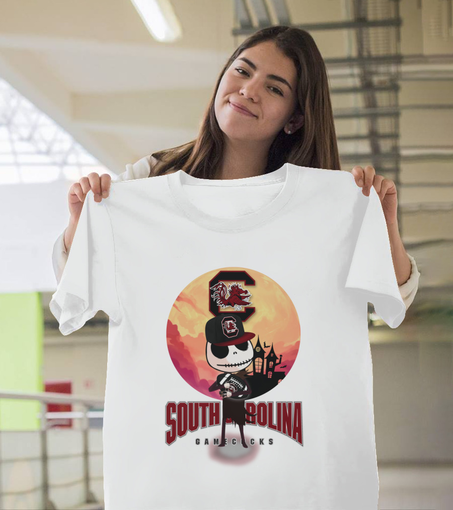 South Carolina Gamecocks Halloween Character Football T-Shirt